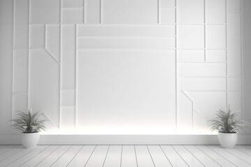 Light and Shadow Play in a Minimalistic Gray Background for Design and Product Presentation