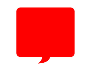 red speech bubble