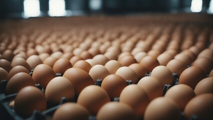 Obraz premium inside view of egg production factory 