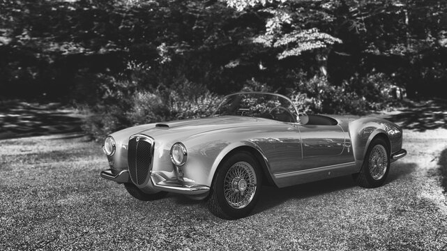 car lancia aurelia b24 spider 1953-1959 italian sports classic car convertible