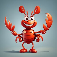 Lobster illustration Ai Generative