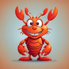 Lobster illustration Ai Generative
