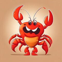 Lobster illustration Ai Generative