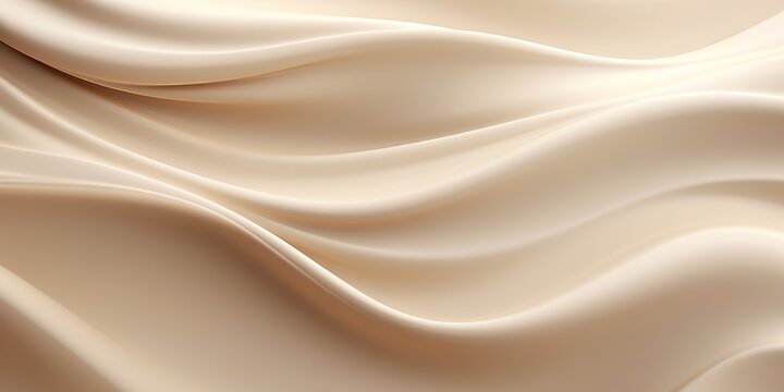 Generative AI, nude beige color background, flowing cream liquid