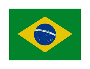 flag of brazil on transparent background