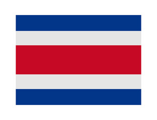 Obraz premium flag of costa rica on transparent background