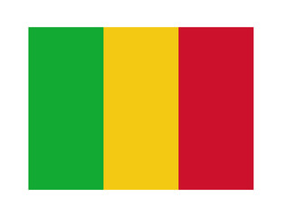 Fototapeta premium flag of mali on transparent background