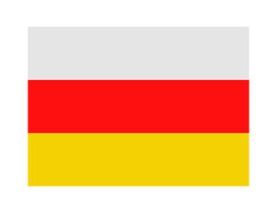 flag of south ossetia on transparent background