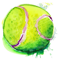 Piłka do tenisa ziemnego ilustracja - obrazy, fototapety, plakaty
