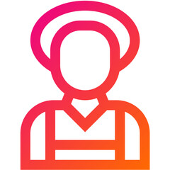 Obraz premium Maid Vector Icon Design Illustration