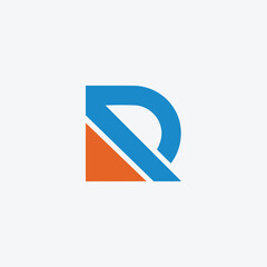 Alphabet letter DR Logo Design