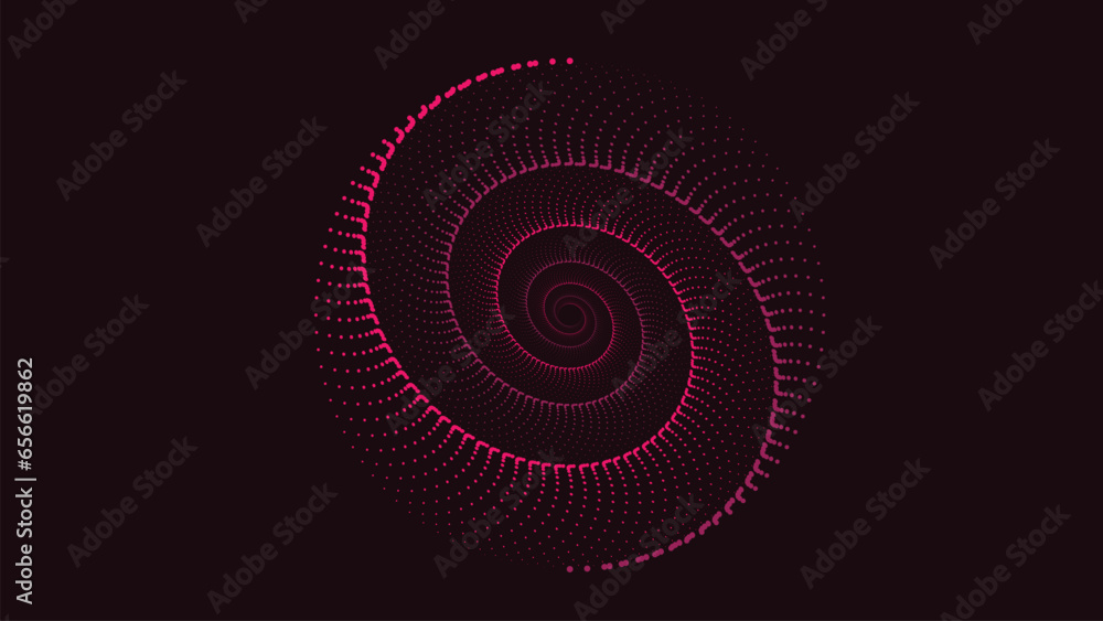 Wall mural abstract spiral pink line round background. this minimalist design line symbol style background can 