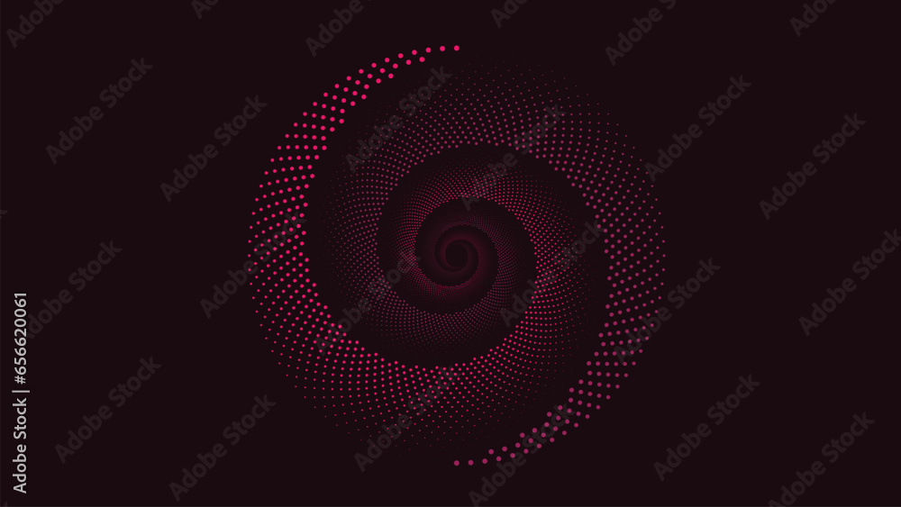 Wall mural abstract spiral pink line round background. this minimalist design line symbol style background can 
