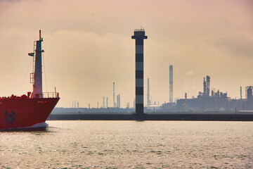 Schifffahrt /Hafen in Rotterdam - obrazy, fototapety, plakaty