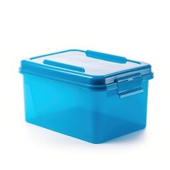 blue plastic container. Ai Generative