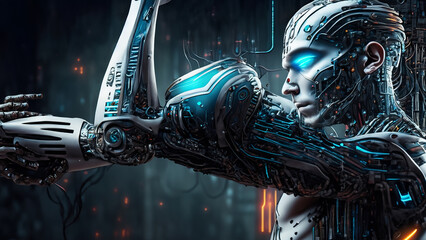 Cyberpunk. Body modifications in the future