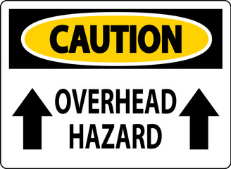 Caution Sign Overhead Hazard