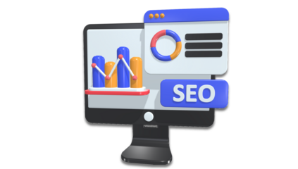 SEO search engine optimization concept with icon set  with modern color