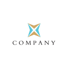 X letter typography abstract technology game play action business, logo, design, brand identity, flat logo, company, editable, vector