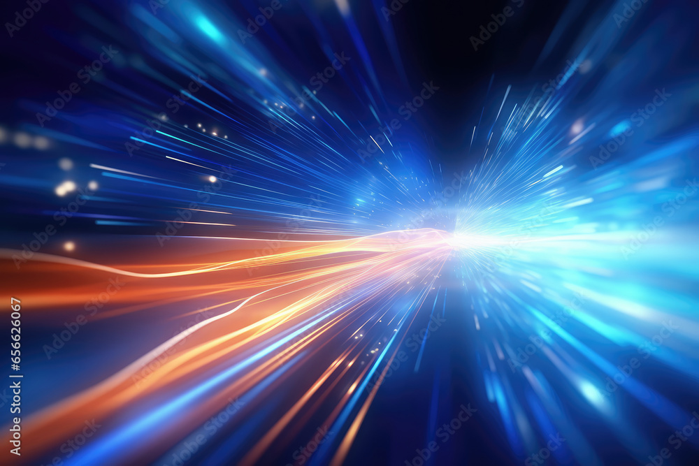 Poster abstract image of speed motion on the road with high speed.