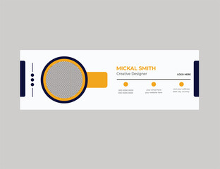 Email Signature, template, vector, illustration, design