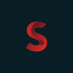modern letter S logo design template