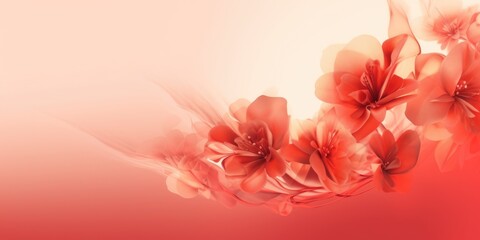 beautiful abstract red impressionistic floral design background. beautiful Generative AI AIG32