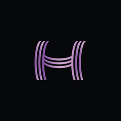 modern logo letter H