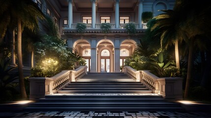 Palace of Congress in Mexico City, Mexico. 3d rendering
