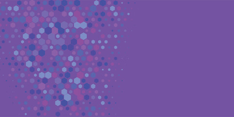 Geometric Multi size Hexagon with multi Color Background