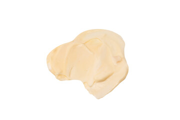 White sauce splashes isolated on white background.