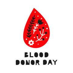 World blood donor day illustration.