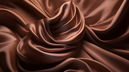Abstract brown satin background. 3d render, for product presentation, product display, banner background