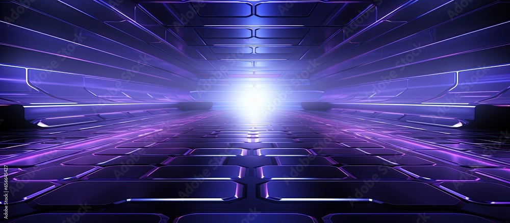 Poster neon background high tech lines futuristic concept with copyspace for text