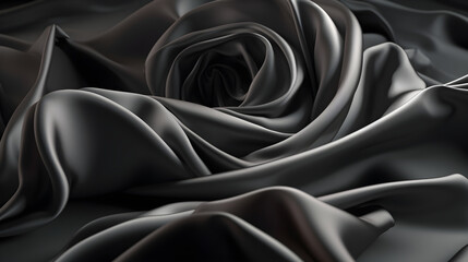 Abstract grey satin background. 3d render, for product presentation, product display, banner background