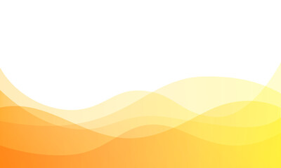 オレンジから黄色への波型グラデーション背景素材 - obrazy, fototapety, plakaty