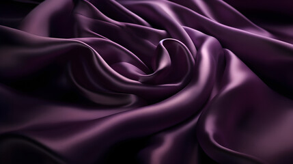 Abstract purple satin background. 3d render, for product presentation, product display, banner background