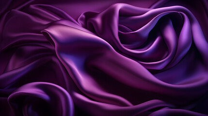 Abstract purple satin background. 3d render, for product presentation, product display, banner background - obrazy, fototapety, plakaty