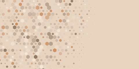 Geometric Multi size Hexagon with multi Color Background