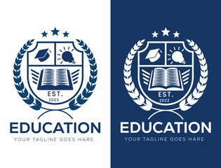 University and college school crests and logo emblems