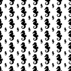 Aquatic Animals Pattern in Minimalistic Design
