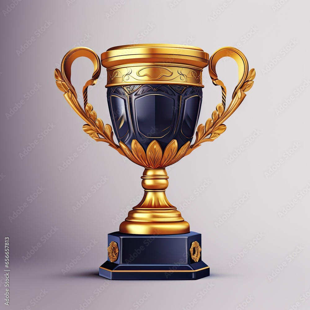 Poster trophy cup illustration