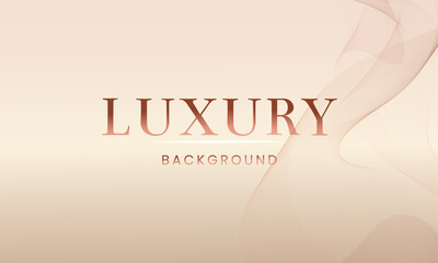 Luxury beige background with abstract lines.