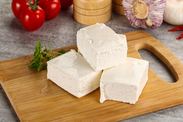 Greek traditional organic feta cheese