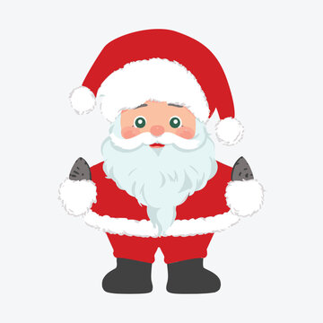 santa claus with gift