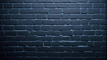 Black Painted Brick Wall Texture Bold Background and Wallpaper.