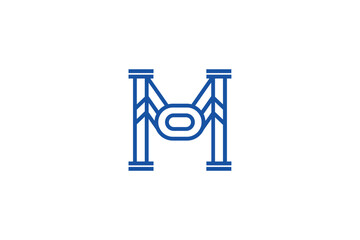 Letter M Logo Design - Lettermark Logo Design Template