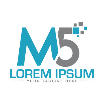 M5 Letter Logo design Unique and Modern logo Design