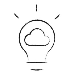 Hand drawn Cloud Idea icon