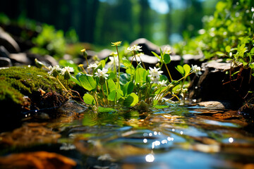 close up view of beautiful flowers